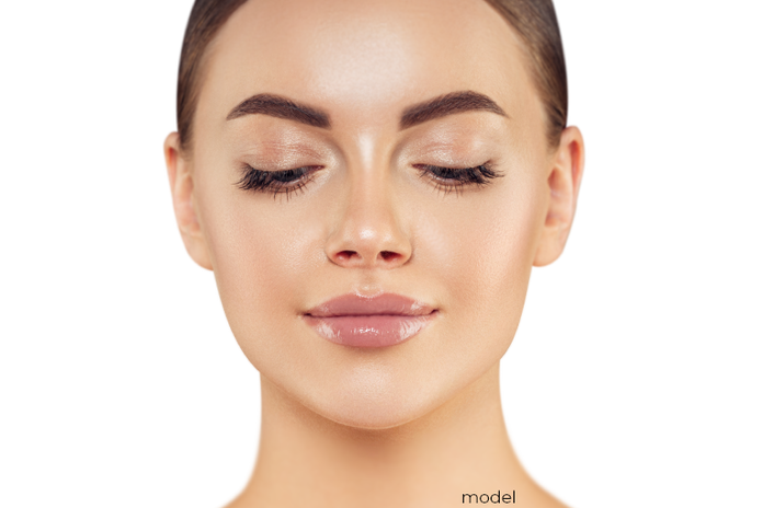 stock photo model for chin implants