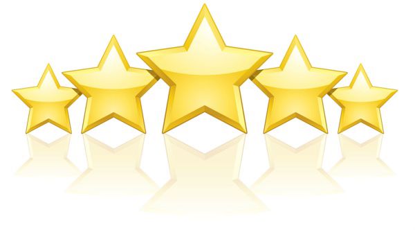Five golden stars
