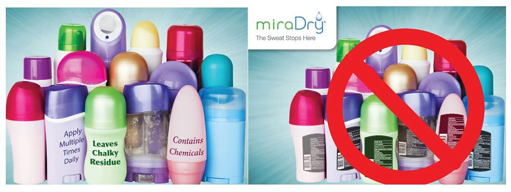 miraDry no deodorant